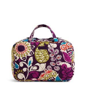 Vera Bradley Grand Cosmetic in Plum Crazy